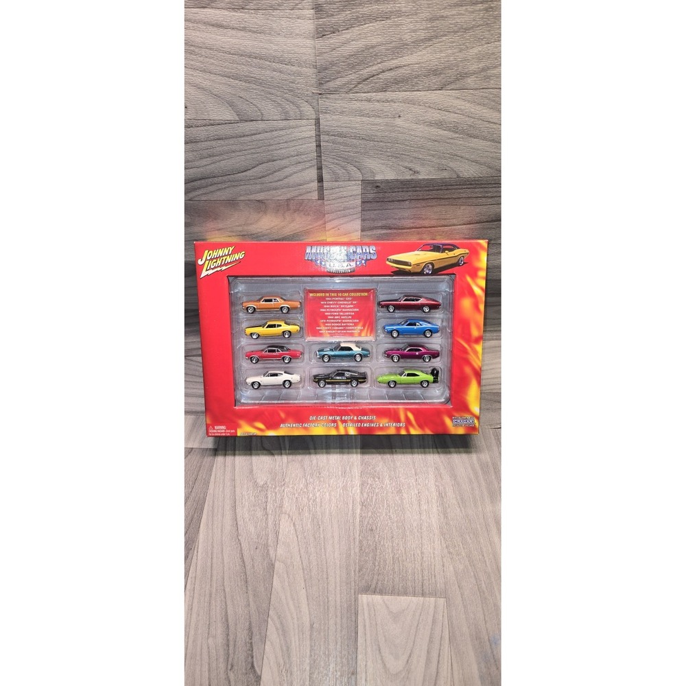 Johnny Lightning Muscle Cars U.S.A 10-Car Die-Cast Set Sealed